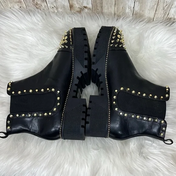 Cape Robbin Studded Spiked Chelsea Boots [S415] - Picture 5 of 12